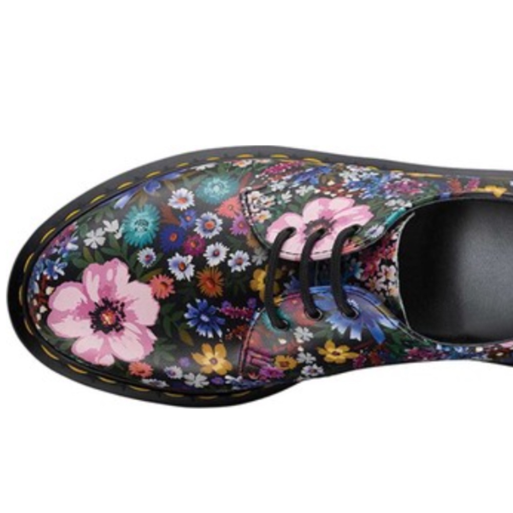 Dr. Martens Women's floral 1461 3-Eye Shoe